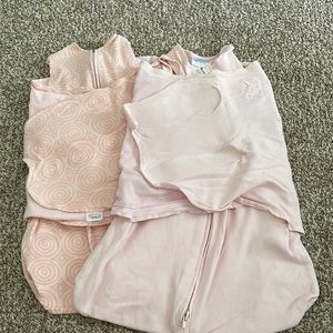 (2) Halo SleepSack Swaddles (pink)